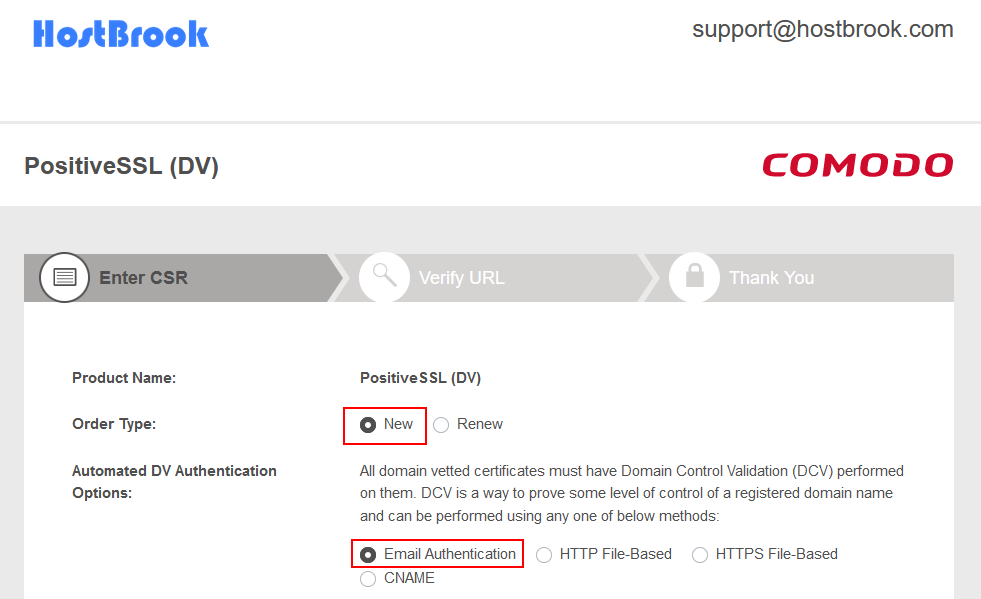 SSL Certificate installation