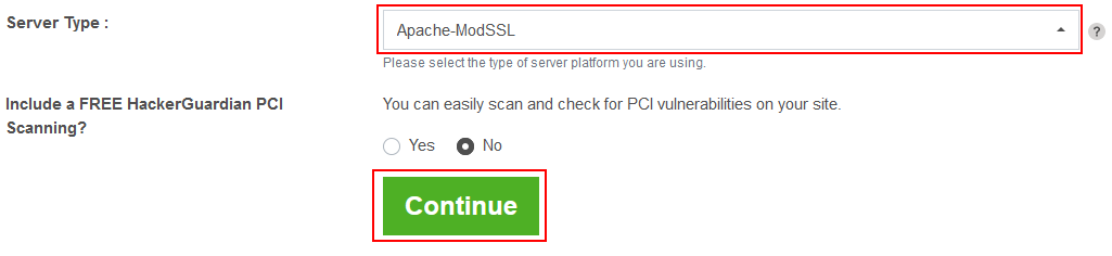 SSL Certificate installation